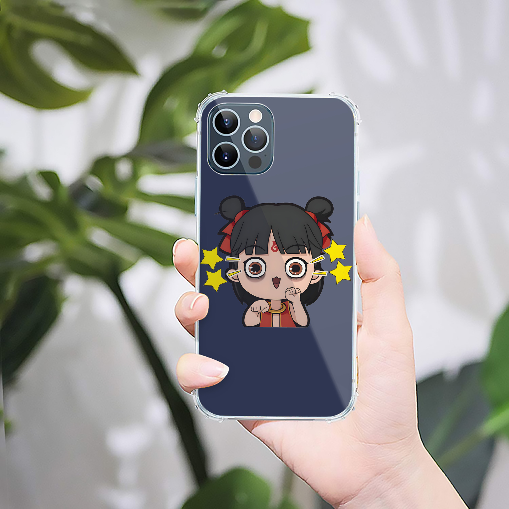 （画像用） Ne Zha 2 ナタ 魔童の大暴れ 【iPhone 12シリーズ対応】透明スマホケース（クリアソフトケース）
